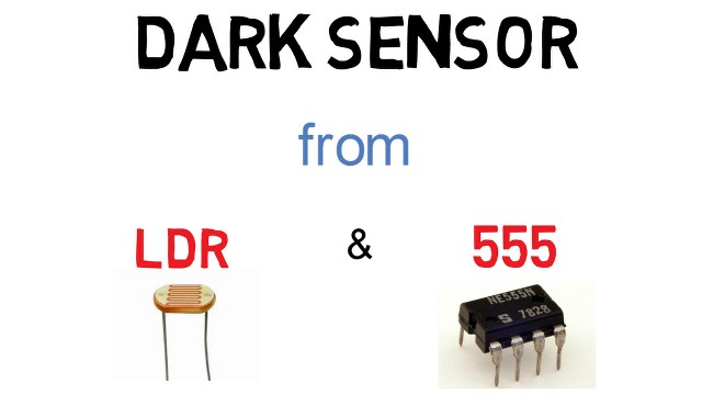 DARK SENSOR USING LDR AND 555 TIMER