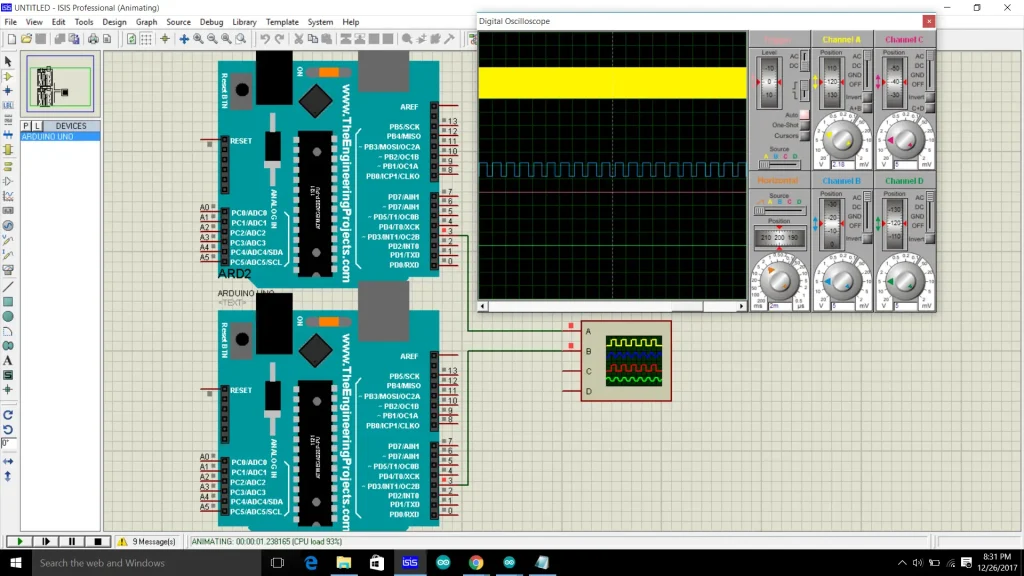 Both boards output PWM signals at different frequencies