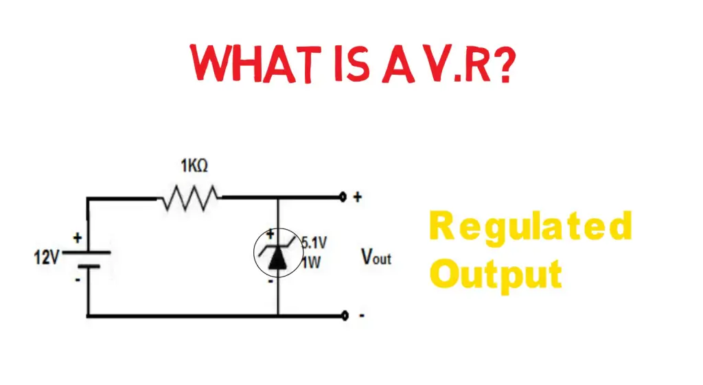 Zener diode as a voltage regulator