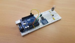 Touch dimmer switch circuit using arduino