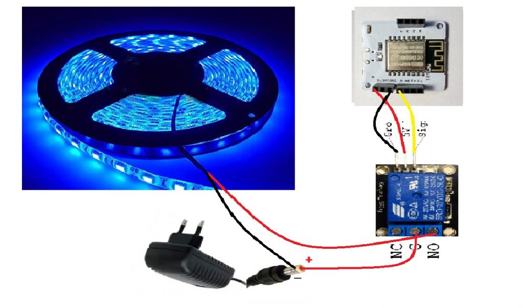 Circuit Diagram for LED Strip Control