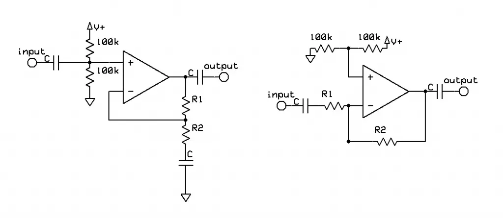 Opamp single supply operation