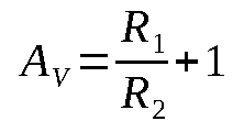 Gain formula for Non-Inverting amplifier
