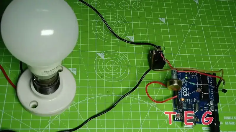 Automated street light using LDR