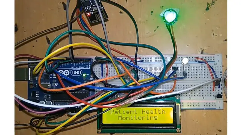 Arduino based health monitoring IoT project