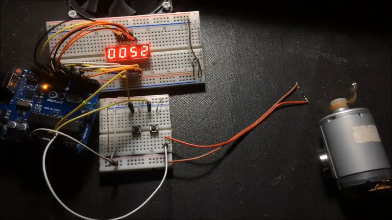 Arduino based counter for winding machine