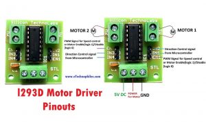 L293D Motor Driver Pinouts