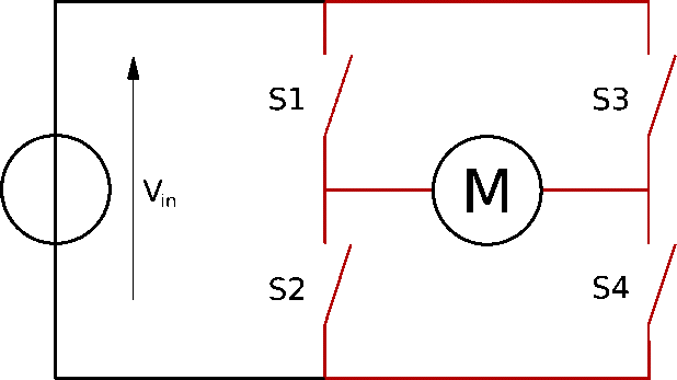 H-bridge circuit Diagram