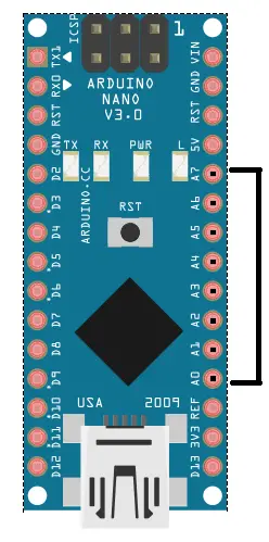 Analog Pins on Arduino Nano