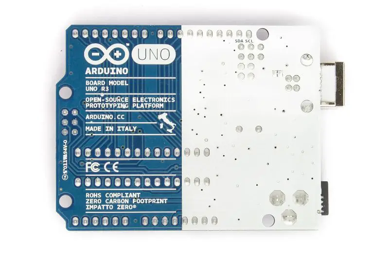 Arduino UNO R3 Back side