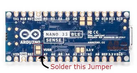 How to enable the 5V pin in Arduino Nano BLE Sense