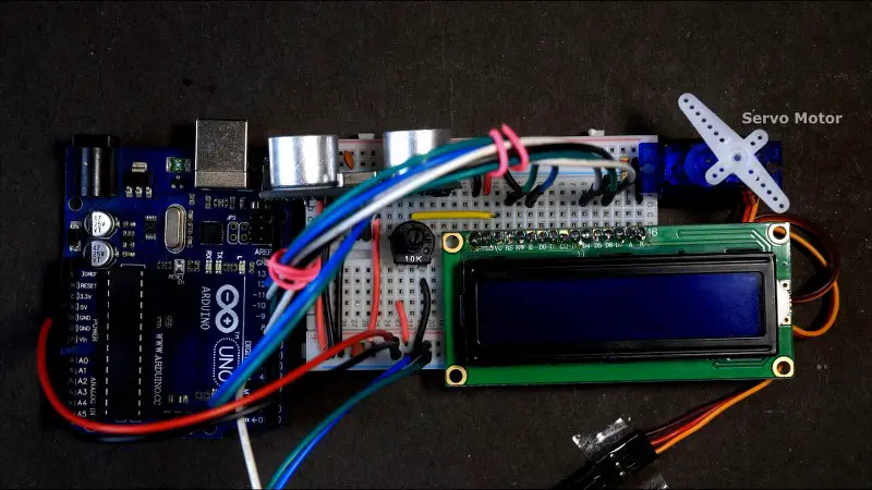 Servo Motor angle control using Ultrasonic sensor