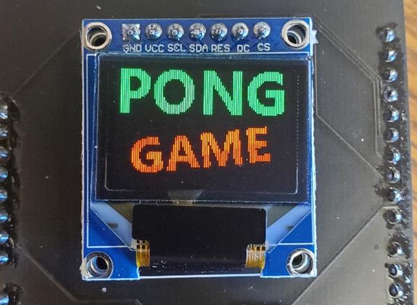 Arduino pong game project