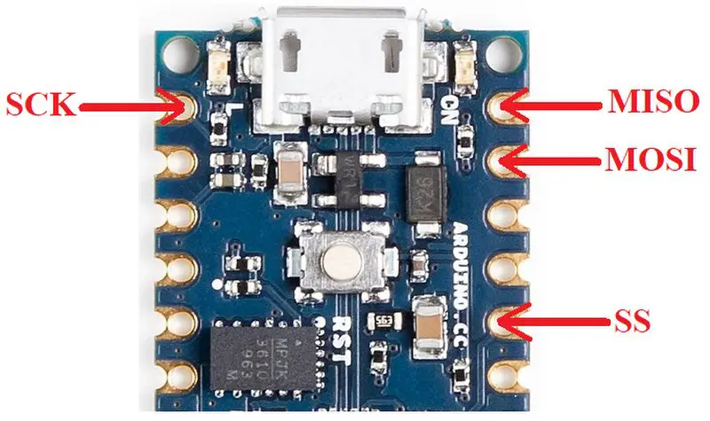 Arduino Nano Every SPI pins