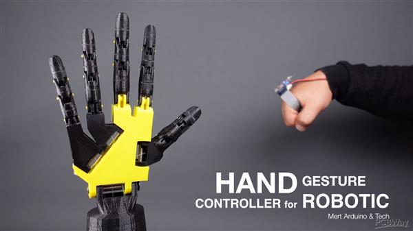 Project ideas using Arduino: A hand gesture controlled arm