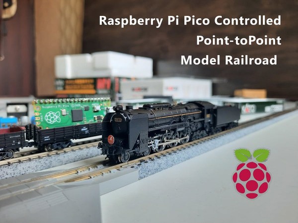 Raspberry pi pico based point to point railway model