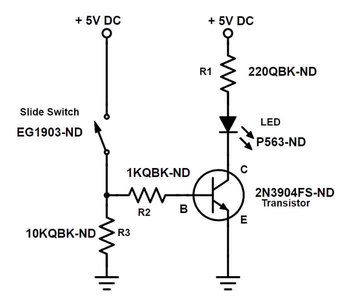 2N3904 Transistor as a switch