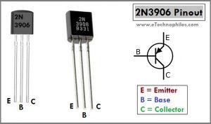 2N3906 Transistor Pinout, datasheet & specs