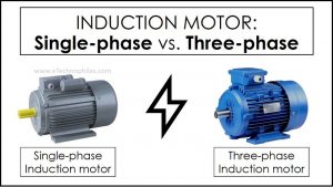 difference between a single-phase and a three-phase induction motor