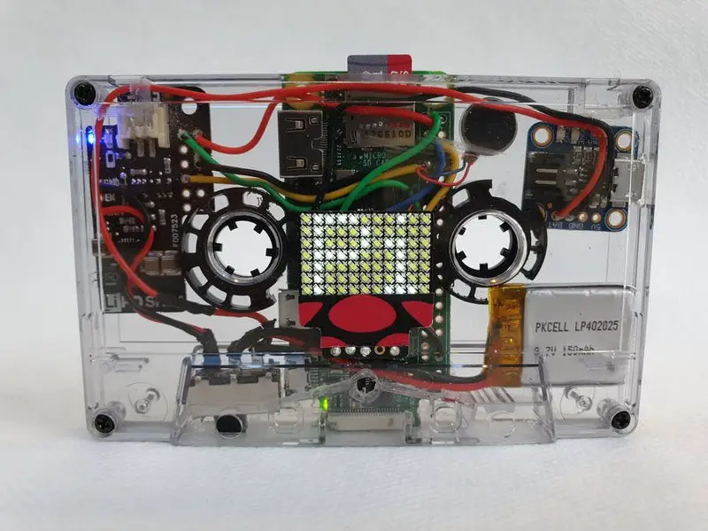 A Cassette pi IoT scroller