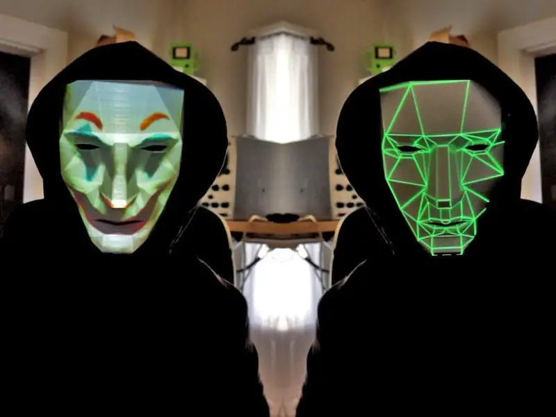 Face changing mask using Raspberry pi Zero