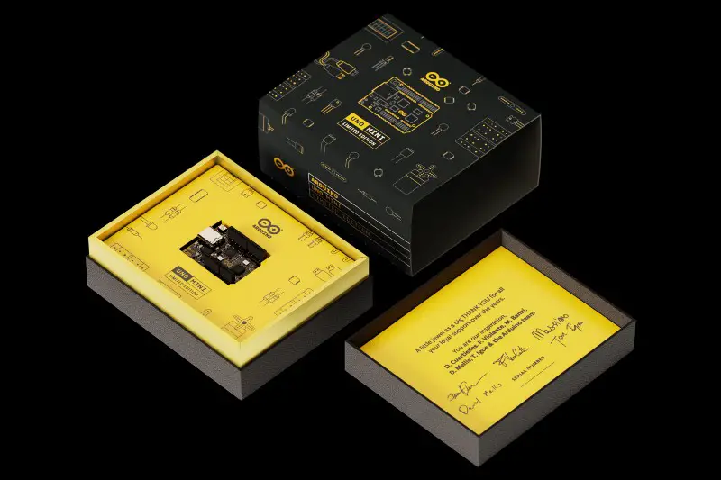 Arduino UNO Mini Limited edition packaging