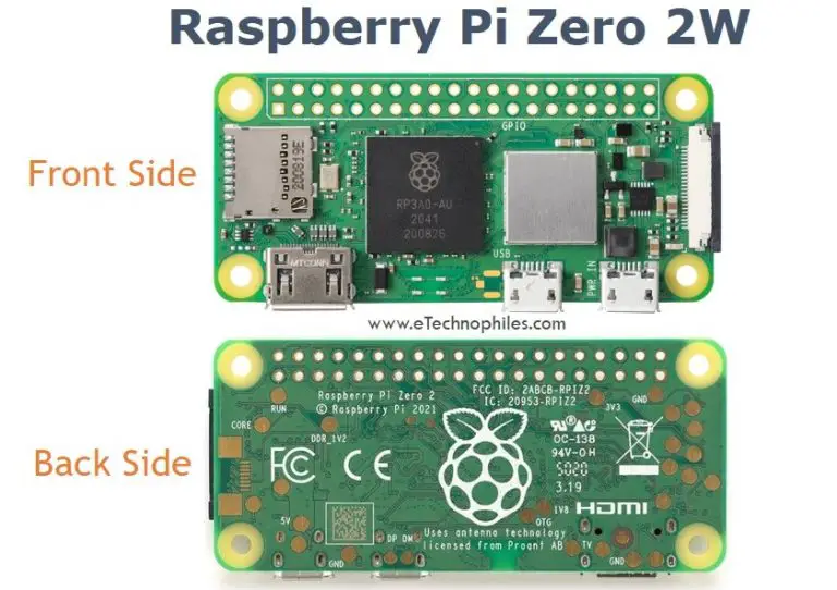 RPI Zero 2W Board Layout: GPIO Pinout, Specs, Schematic in detail