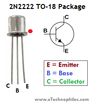 2N2222 Pinout(TO-18 Package)