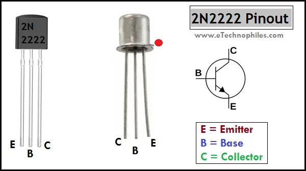 2N2222 Transistor Basics- Pinout, & Equivalent