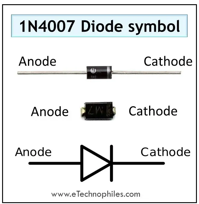 1N4007 diode pinout