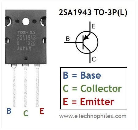 2SA1943 Pinout Diagram