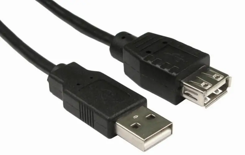Male and Female USB connector