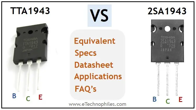 TTCA1943 VS 2SA1943 Differences