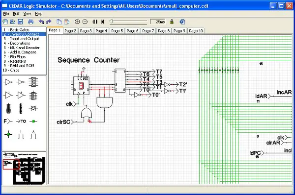 Simulation in CEDAR Logic Simulator