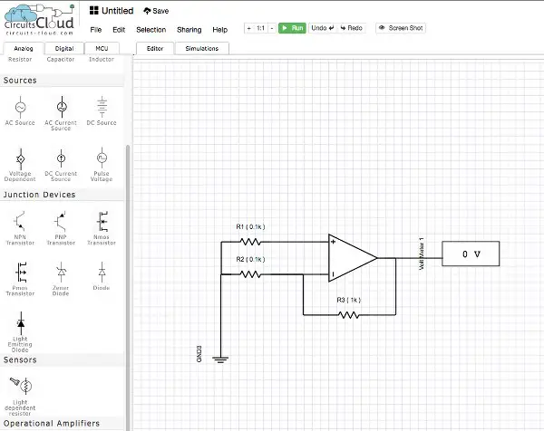 Simulation in CircuitCloud