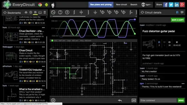 Simulation in EveryCircuit