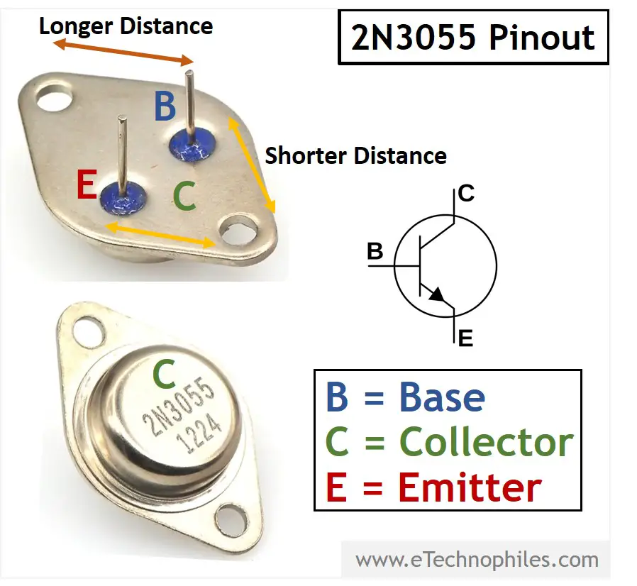 2N3055 Transistor Pinout