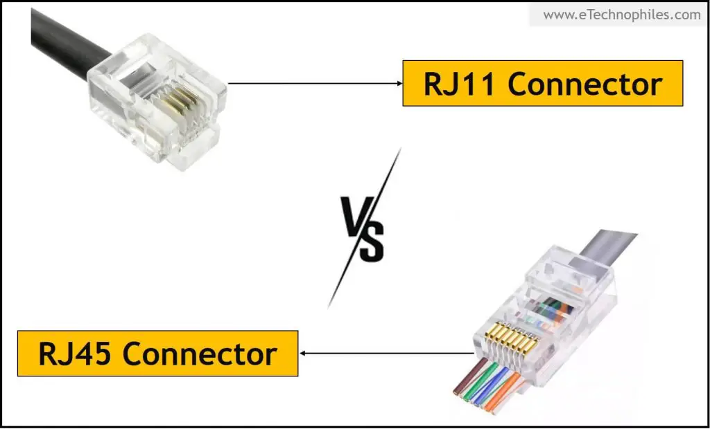 RJ45 VS RJ11 - Differences