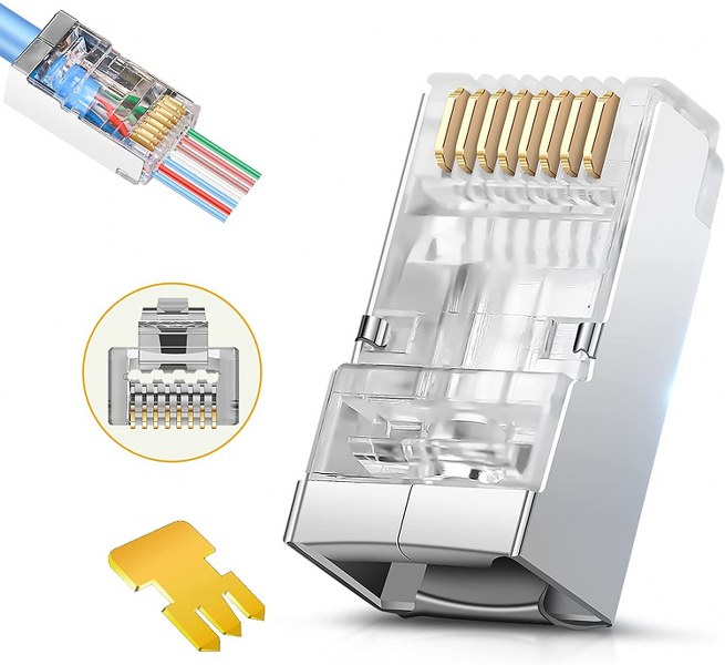 Shielded RJ45 connector