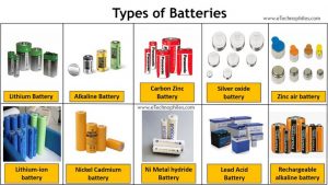 Types of Electric Batteries(Primary and Secondary)