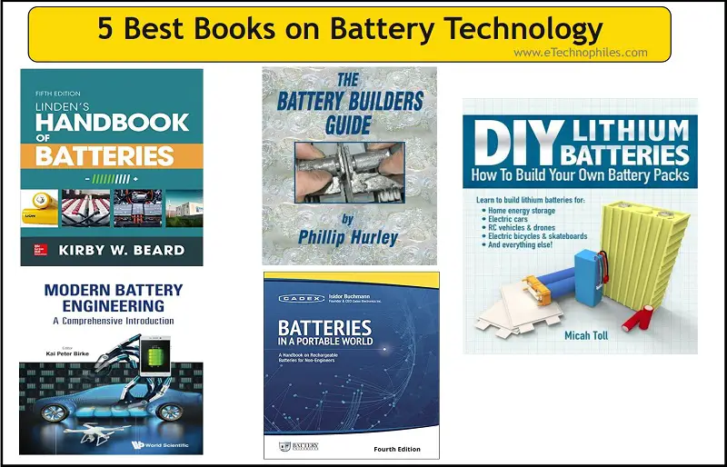 5 Best books on Battery Technology in 2022