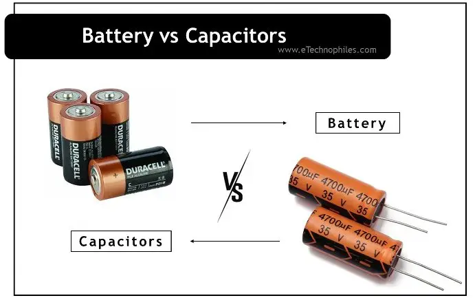 battery vs capacitors