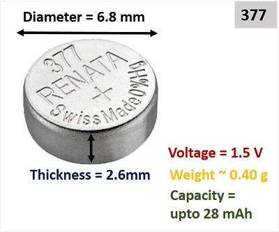 377 Battery Specs