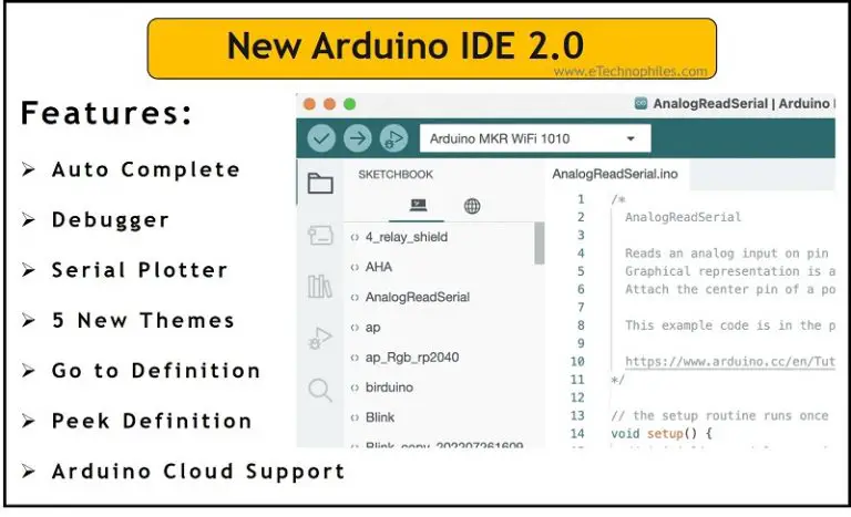 Arduino IDE 2.0 Tutorial– What’s New? Features and Tools