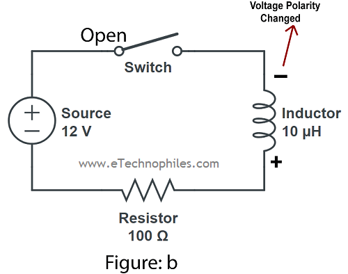 Switch open in a switching circuit