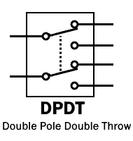 Double pole double throw relay