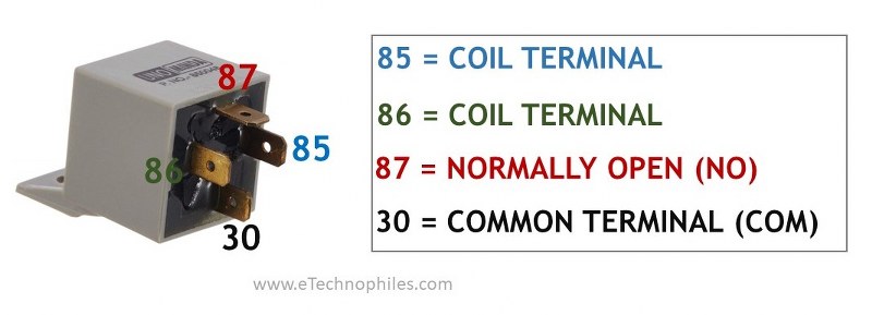 4-Pin Relay Pinout
