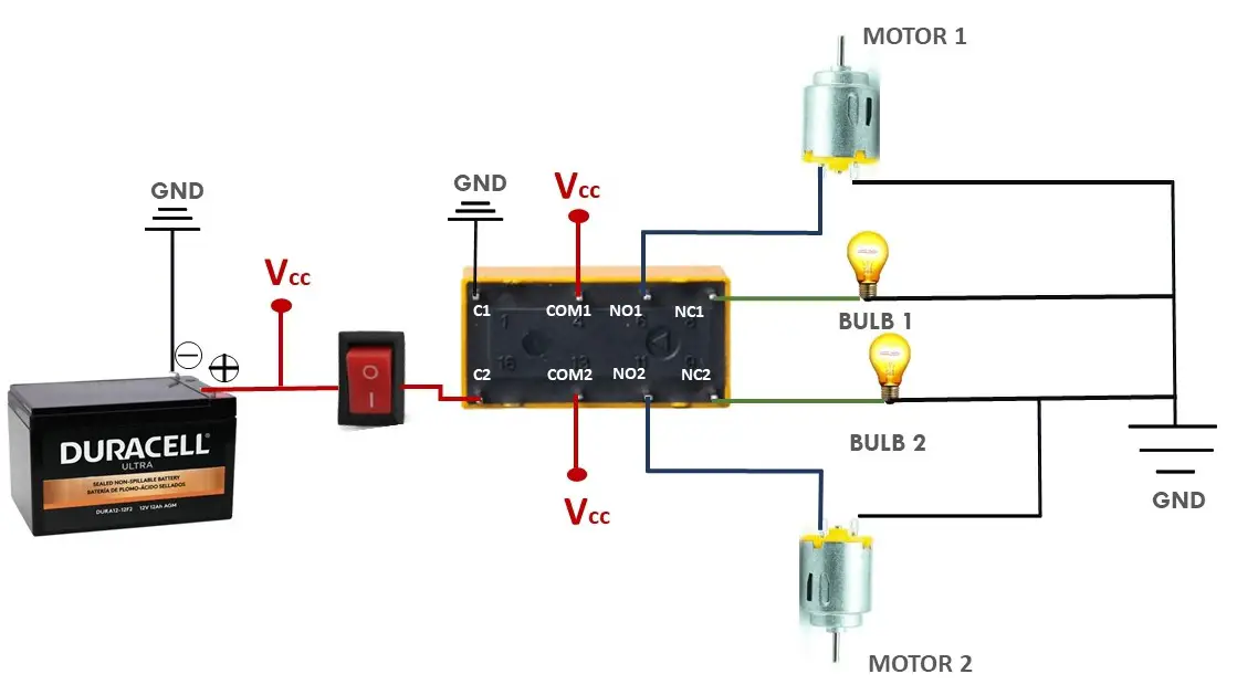 Relay Wiring Diagram for 4, 5, 8 Pin & Automotive Relay
