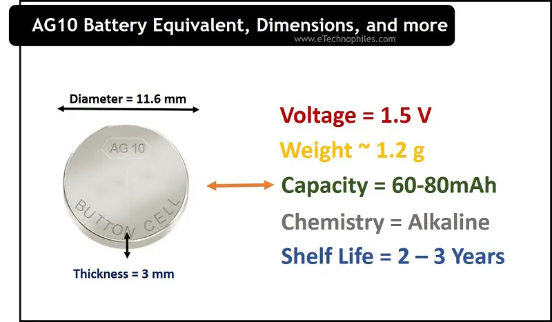 Ag10 shop battery equivalent