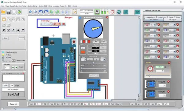 Arduino IO Simulator